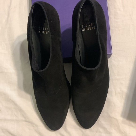 Stuart Weitzman Softshell Black Suede - Picture 2 of 4